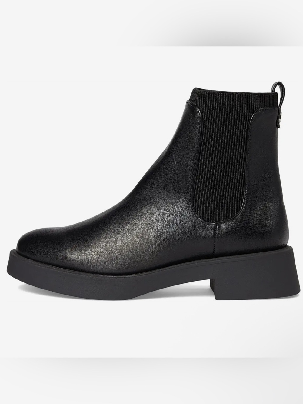 Kenneth Cole Reaction Skyee Chelsea Black Combat Boot Women’s Size 6M New In Box